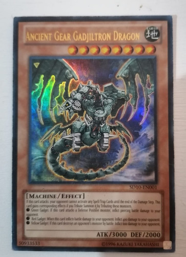 Yugioh! Ancient Gear Gadjiltron Dragon Sd10-en001 