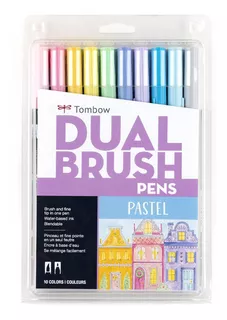 Marcadores Tombow Dual Brush Paleta Pastel