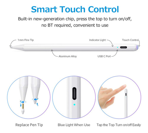 Lápiz Capacitivo Lápiz Capacitivo Active Touch White Touch