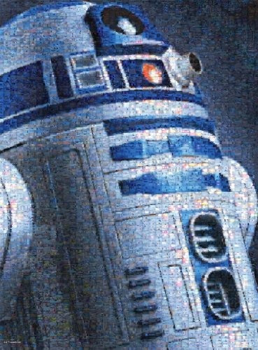 Star Wars - Fotomosaíco - R2-d2 - 1000 Pedazos Del Rompecabe