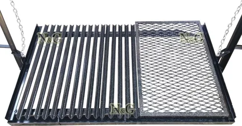 Imagen 5 de 6 de Herraje Para Parrilla Enlozado 1.14 X 0.60 Reforzado Grasera