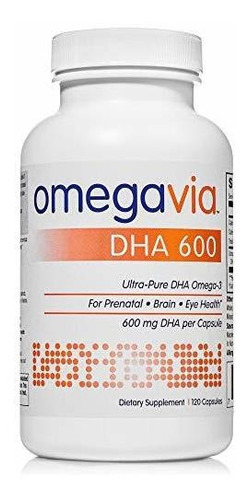 Omegavia Dha 600 Mg  Suplementos Dha Ultra Puros, Omega-3 P