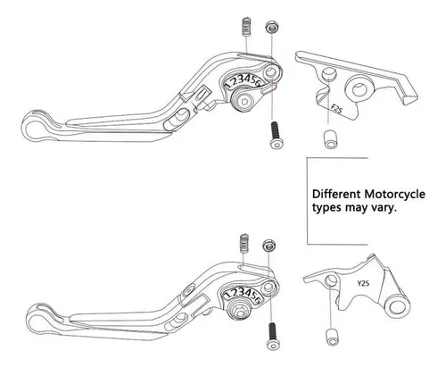Empuñaduras De Manillar De Embrague De Freno Para Yamaha Mt