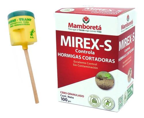 Mamboretá Mirex-s Hormigas Cortadoras 100grs Con Porta Cebo