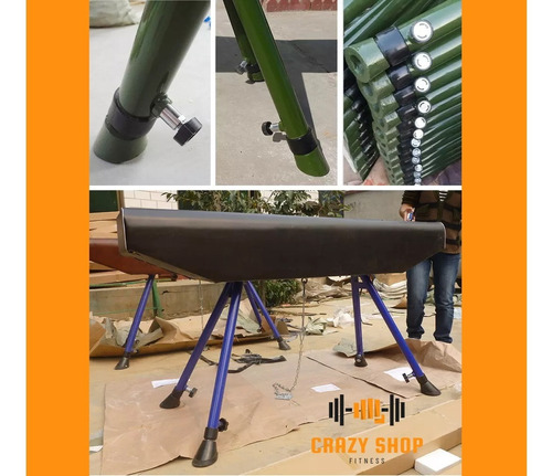Imagen 7 de 10 de Potro Caballete De Gimnasia Con Arcos 1.60mts Pu Acerocrazy