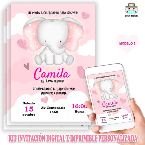 Tarjeta Invitación Babyshower Digital Personalizada Whatsapp