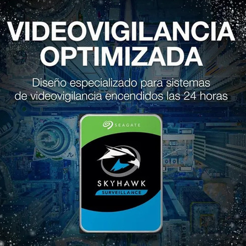 Imagen 3 de 6 de Disco Duro Interno Seagate Skyhawk St8000vx0022 8tb Mg