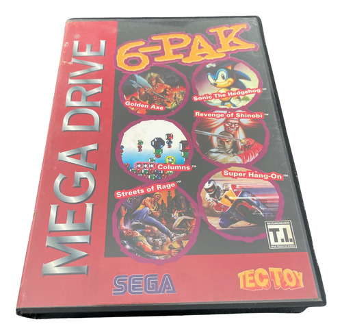 Cartucho 6-pak Tec Toy Original Mega Drive Sega Genesis (Usado)