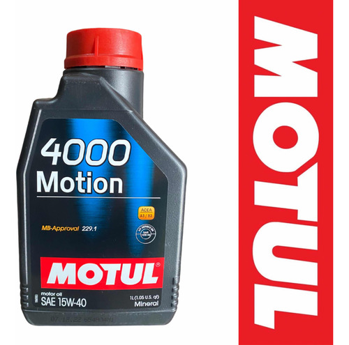 Aceite Motul 4000 Motion 15w-40 Mineral