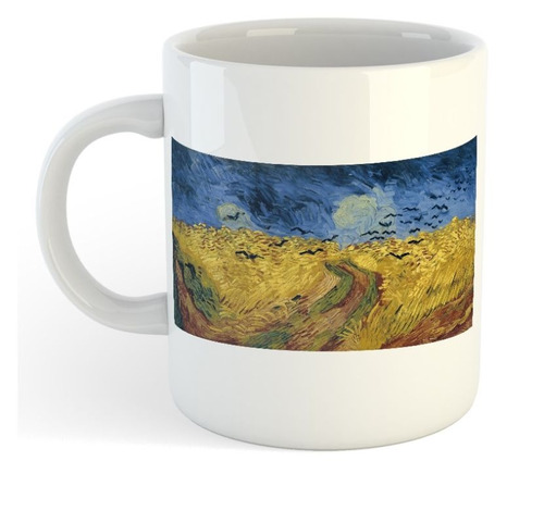 Taza De Ceramica Vincent Van Gogh Campo Trigo Cuervos