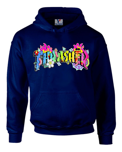 Sudadera Thrasher Plantom Skate Or Die Skateboard Marino