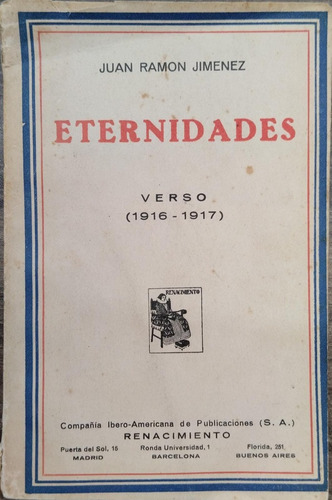 Eternidades Verso 1916 - 1917 - Juan Ramon Jimenez