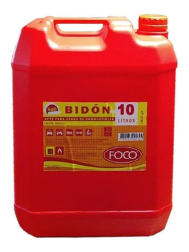 Bidon Para Combustible Foco 10 Lts