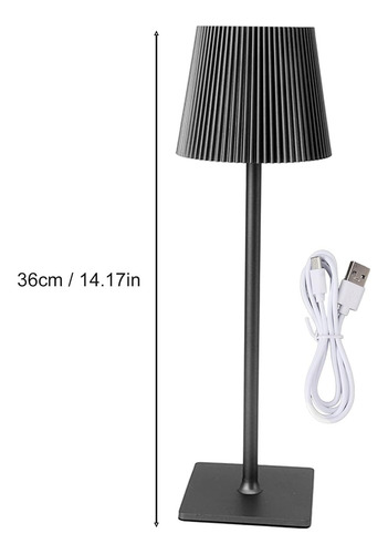 Lámpara Inalámbrica Batería Recargable Usb De Mesa Touch Led