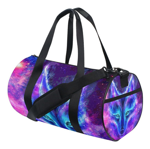 Bolsa Lona Para Gimnasio Diseño Lobo Galaxy Viaje Fin Semana