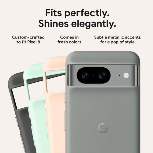 Capa De Telefone Google Pixel 8, Carvão De Silicone Resisten