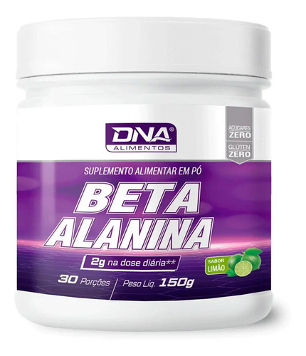 Beta Alanina 150g - Dna Sabor Limão