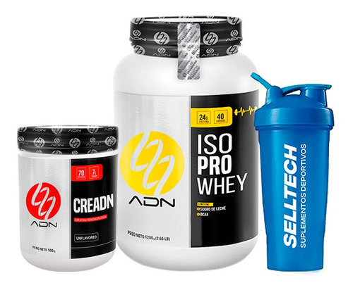 Pack Adn Iso Pro Whey 1.2kg Vainilla + Creadn 500gr