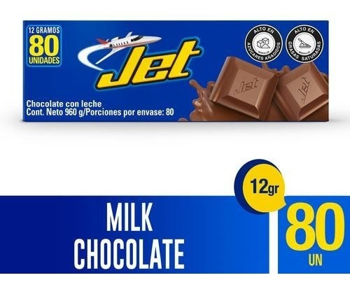 Jet Chocolatinas Caja X 80und - Kg a $900