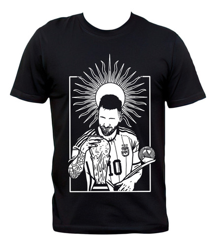 Remera Lionel Messi Copa Del Mundo Mejor Jugador Qatar 2022