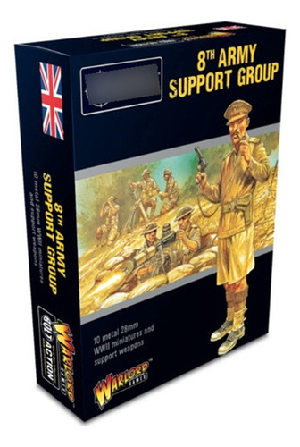 8th Exército Britânico Support Group Bolt Action Wargame