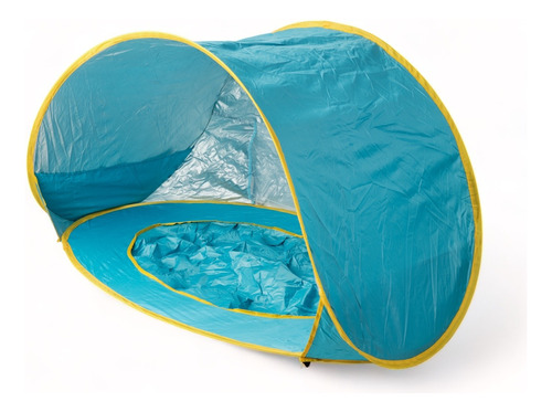 Carpa De Playa Niños Plegable Proteccion Solar Uv Celeste