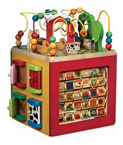 Battat Wooden Activity Cube Descubra El Centro De Activi