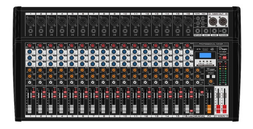 Consola Parquer Kt160f Mixer 16 Canales Interfaz Usb Bt