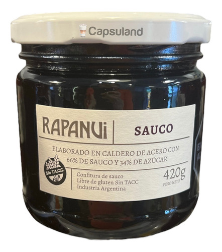 Mermelada Rapanui Dulce De Sauco 420g Premium Sin Tacc