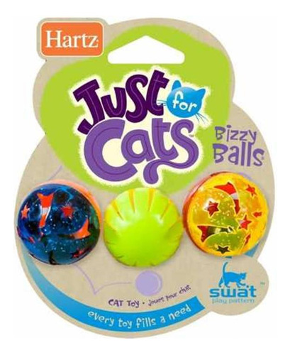 Hartz Just For Cats Bizzy Balls Juguete Para Gatos Para Todo