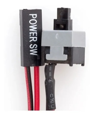 Imagen 1 de 10 de Botón Pulsador Con Cable Para Encendido Motherboard-minería