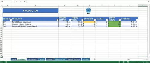 Control De Inventario En Excel