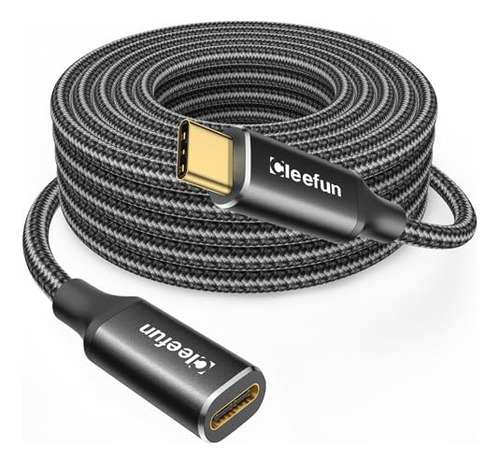 Cable De Extensión Cleefun Usb C De 10 Pies, Cable De Extens