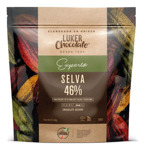 Chocolate Selva 46% Luker Cacao 2,5 K - Kg a $48667