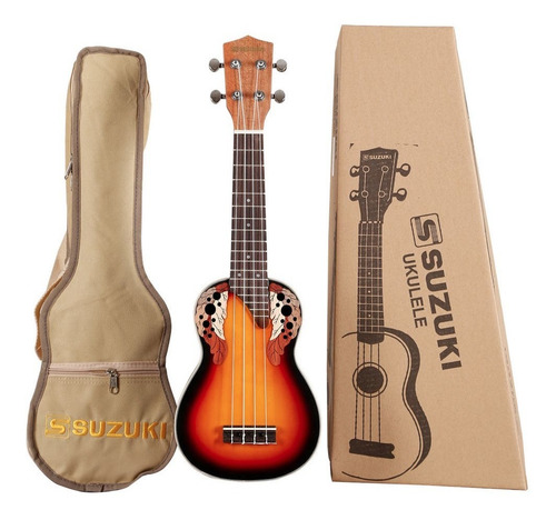 Ukelele Suzuki 21p Electroacústico Sunburst
