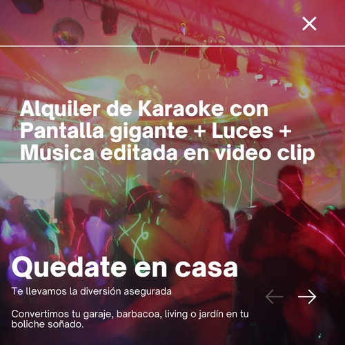 Imagen 2 de 10 de Discoteca, Alquiler Karaoke ,audio, Luces, Pantalla/gte -dj