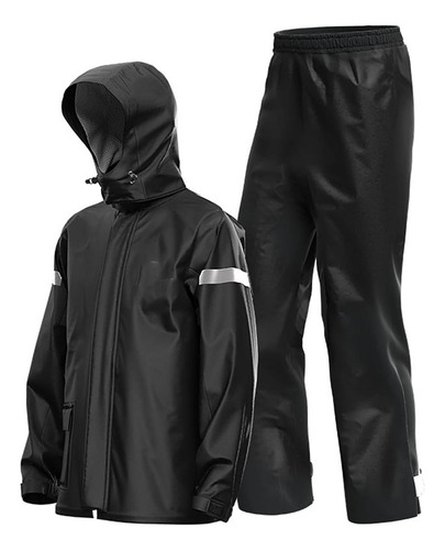 H Traje De Lluvia Para Motocicleta Para Hombre, Reflectante