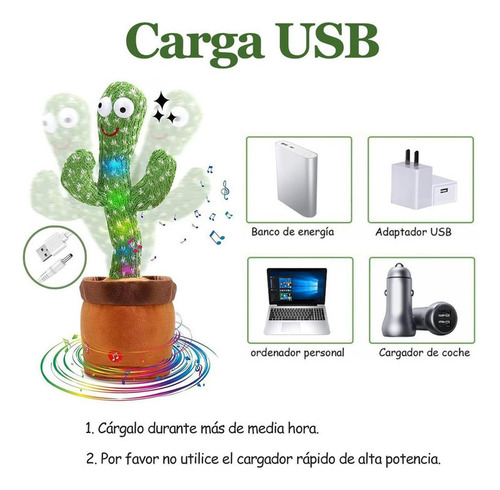 Cactus Bailarín, Cactus Parlante Que Repite Lo Que Dices