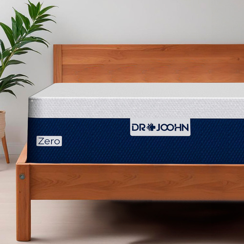 Colchón Individual Memory Foam Gel Espuma Visco Drjoohn Color Blanco
