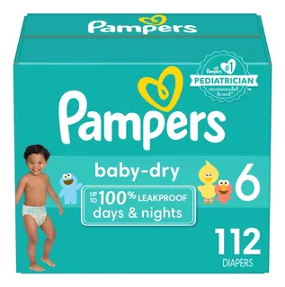 Pañales Pampers Etapa 6 Baby Dry Bebés De 16 Kg 112 Piezas