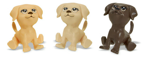 Kit Com 03 Mini Pets Na Casinha - Mini Pets Da Barbie® Cor Creme, Marrom, Creme Claro