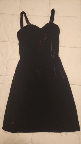Vestido Solera De Terciopelo Negro