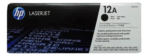 Toner Hp 12a 12 Negro Original Q2612 Verificable Americano