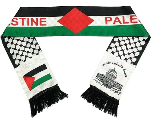 Bufanda Skin Soft Side Doble Con Bandera De Palestina Para M
