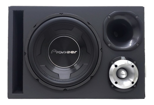 Caixa Trio Completa Pioneer 12 Pol Mod 1200x5 St400 D200 Jbl