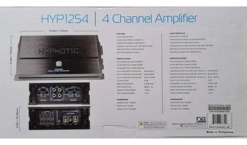 Paquete 2 Set De Medios Db Drive Es36c+amplificador Hyp1254