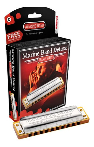 Hohner M2005bx-a Marine Band Deluxe Harmonica, Key Of A