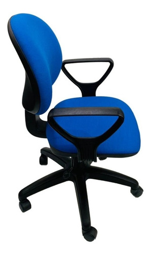 Silla de escritorio de Outlet Arcadia ergonómica azul con tapizado de marathon