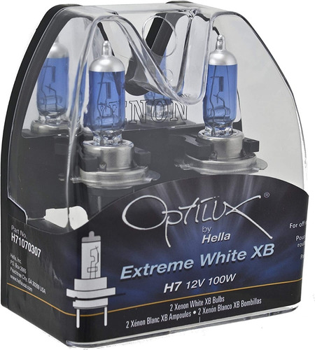 Hella 2 Focos Halogenos H7 Optilux Extreme White 12v 100w