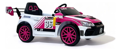 Carro Eléctrico Para Niños, Usb-a, Llantas De Caucho Rosa Chicle (Usado)